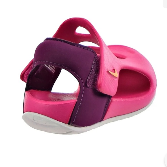 Nike Sunray Protect 3 (TD) Toddler's Sandals Pink Prime-Sangria-White Size 6c - Picture 5 of 15